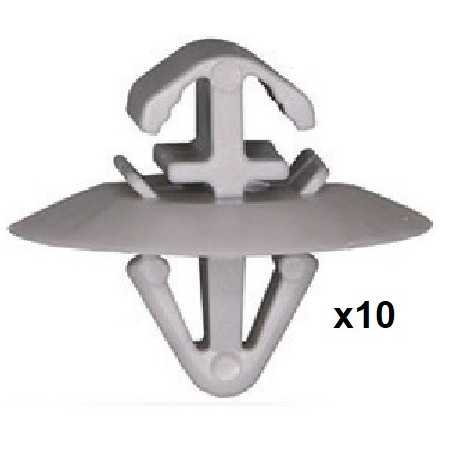 10x Clips Panneau de Porte - Iveco Daily Opel Movano Renault Kangoo Master Trafic VCF1740*10