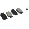 4x Plaquettes de Frein Arriere - Toyota Camry Matrix Rav 4 05P1281