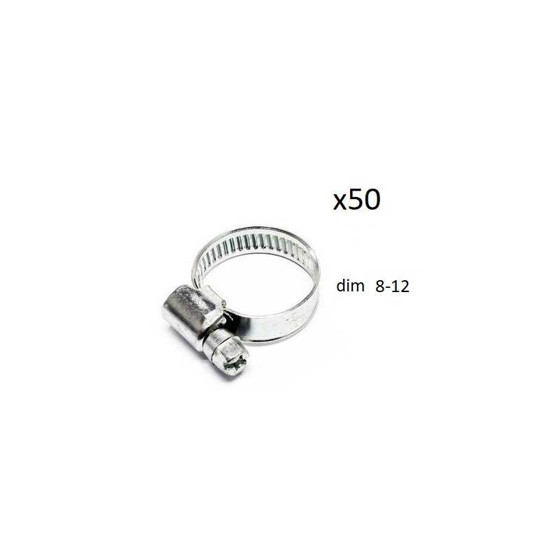 50x Colliers de Serrage Durite - diametre 8-12 CO908012 *50 FIRST Outillage