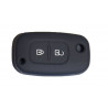 Protection silicone de Coque Clef 2 Boutons Noir - renault 19532N